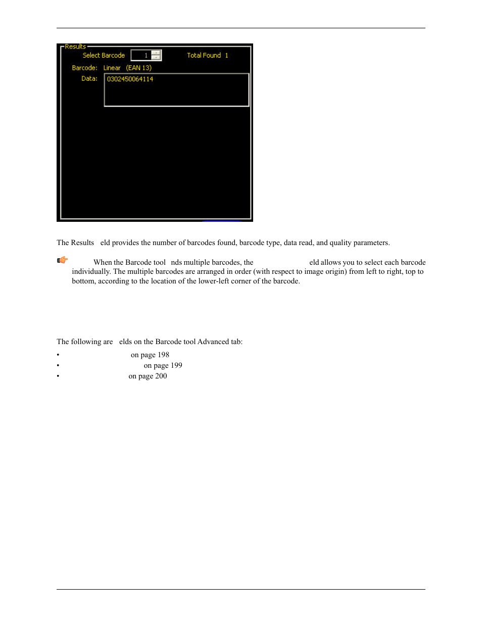 2 barcode tool advanced tab | Banner PresencePLUS Pro COLOR—PROII Camera User Manual | Page 197 / 392