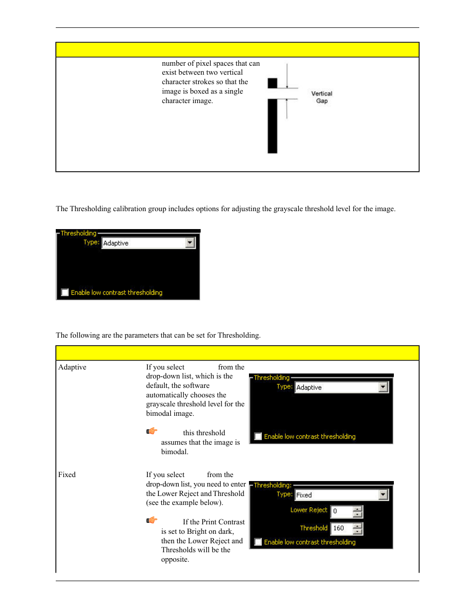 Thresholding calibration | Banner PresencePLUS Pro COLOR—PROII Camera User Manual | Page 240 / 392