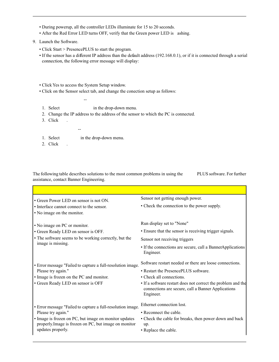 1 general troubleshooting | Banner PresencePLUS Pro COLOR—PROII Camera User Manual | Page 26 / 392