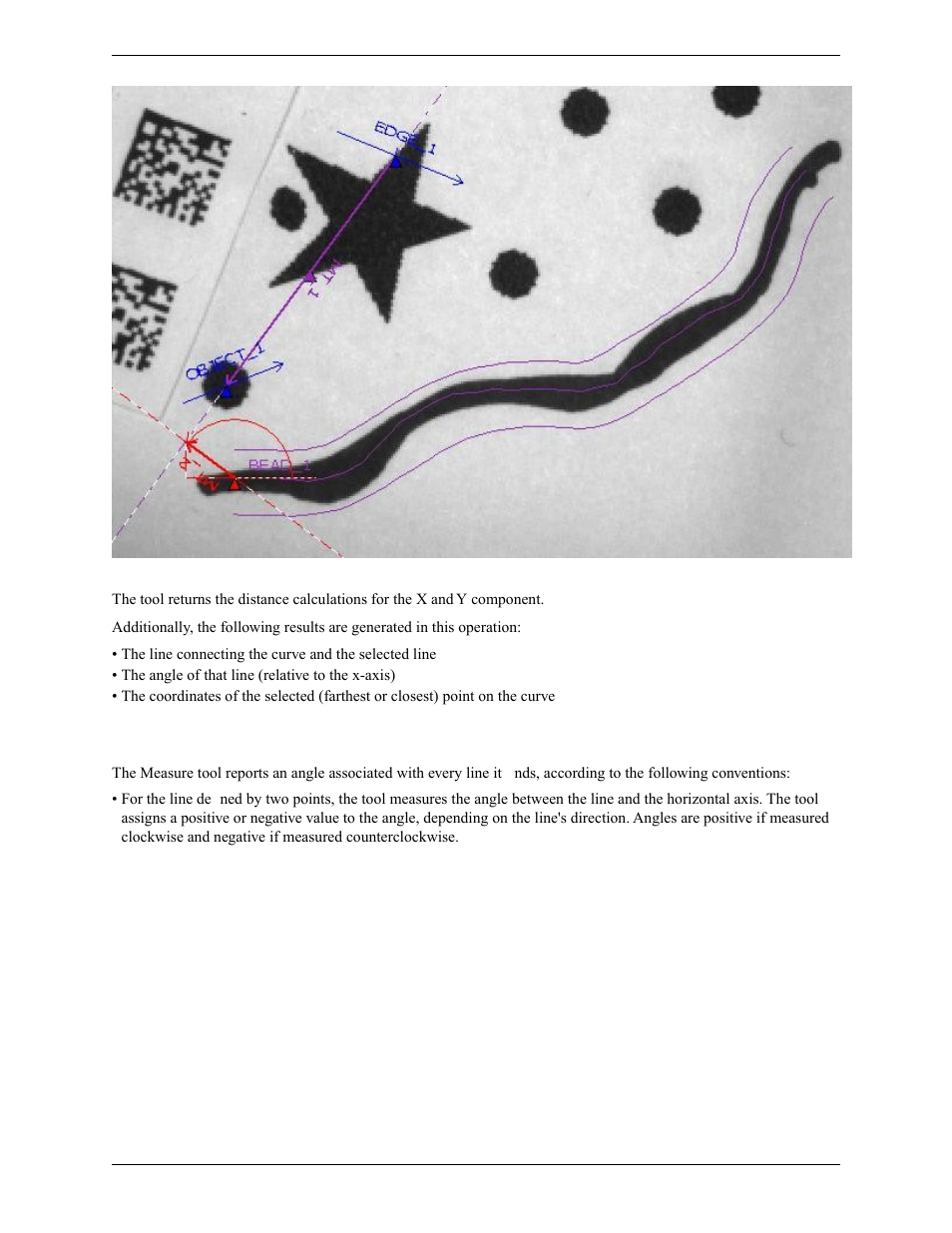 Conventions of the measure tool | Banner PresencePLUS Pro COLOR—PROII Camera User Manual | Page 277 / 392
