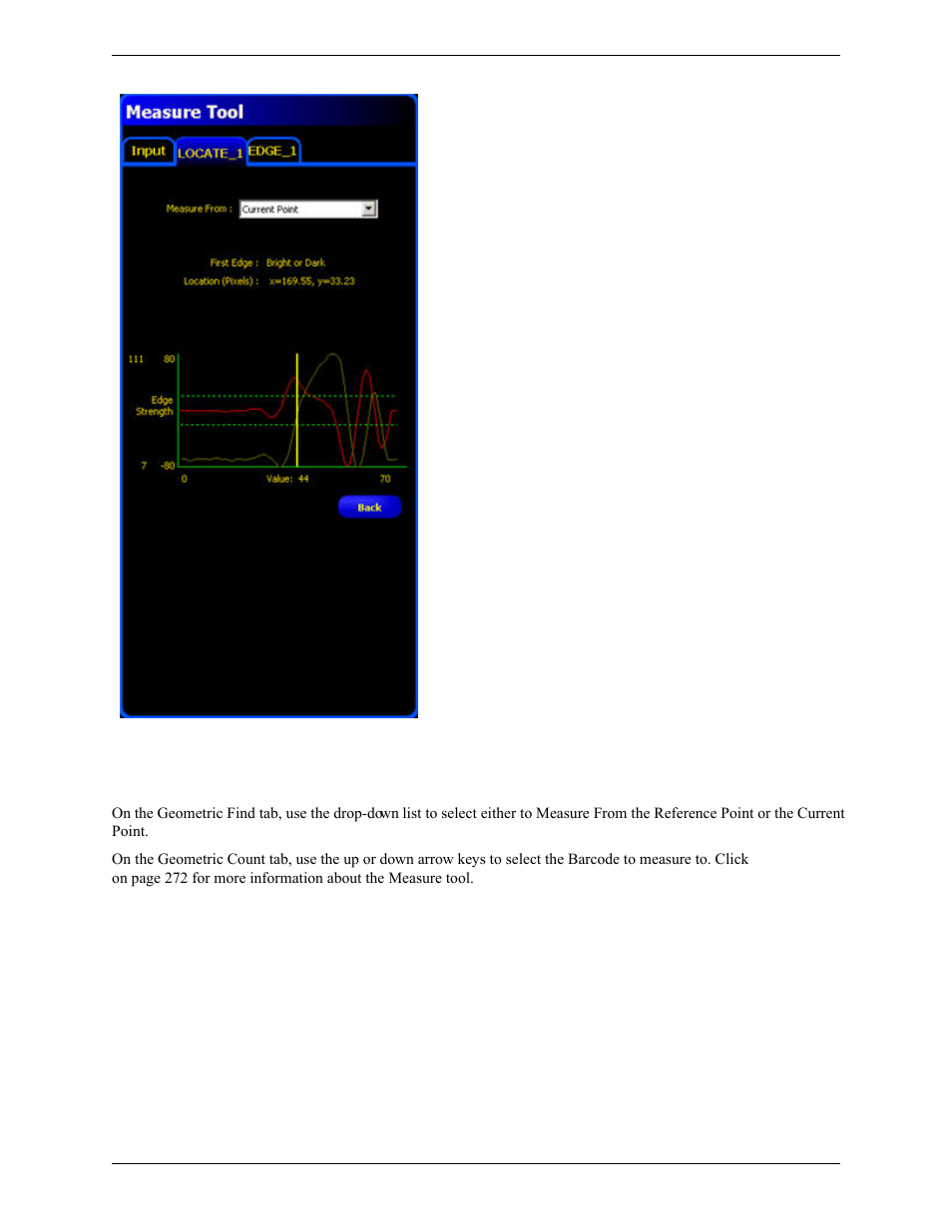 Measure tool geometric find/count tab | Banner PresencePLUS Pro COLOR—PROII Camera User Manual | Page 284 / 392