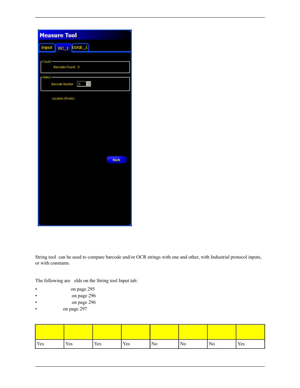 5 string tool, String tool | Banner PresencePLUS Pro COLOR—PROII Camera User Manual | Page 294 / 392