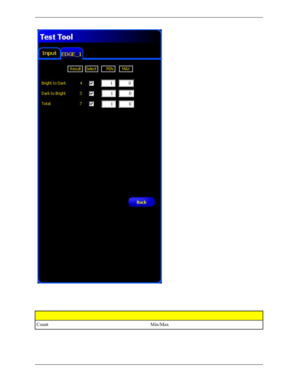 Test tool geometric count tab | Banner PresencePLUS Pro COLOR—PROII Camera User Manual | Page 309 / 392