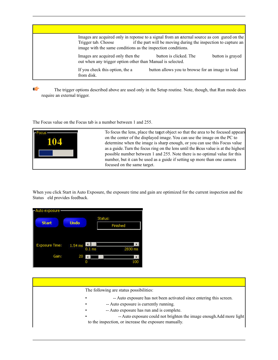 2 focus value, 3 auto exposure, 2 focus value 4.3.3 auto exposure | Focus value, Auto exposure | Banner PresencePLUS Pro COLOR—PROII Camera User Manual | Page 31 / 392