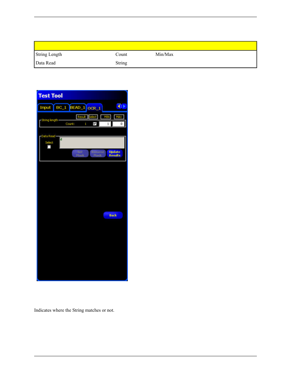Test tool ocr tab, Test tool ocv tab | Banner PresencePLUS Pro COLOR—PROII Camera User Manual | Page 316 / 392