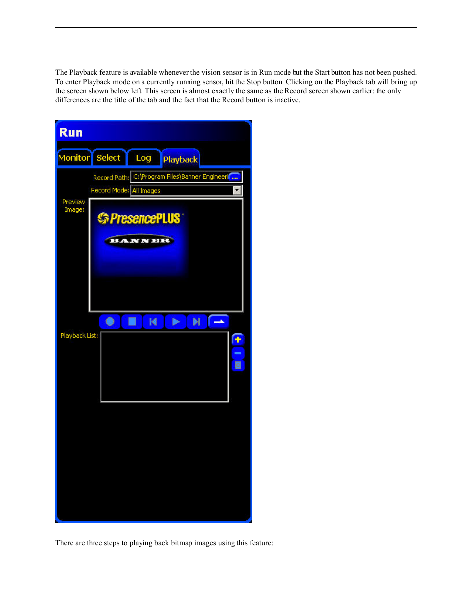 2 playback | Banner PresencePLUS Pro COLOR—PROII Camera User Manual | Page 351 / 392