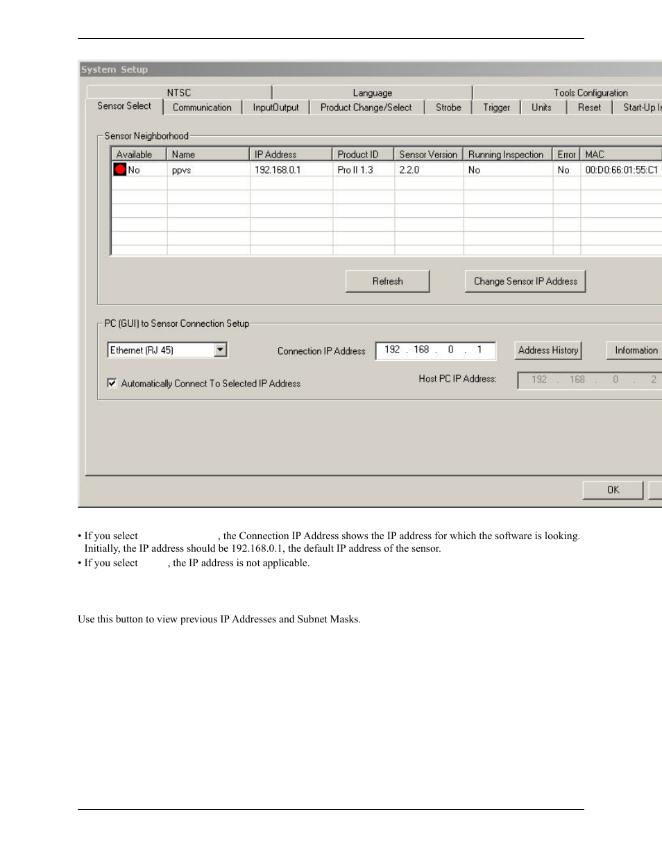 3 ip address history | Banner PresencePLUS Pro COLOR—PROII Camera User Manual | Page 50 / 392