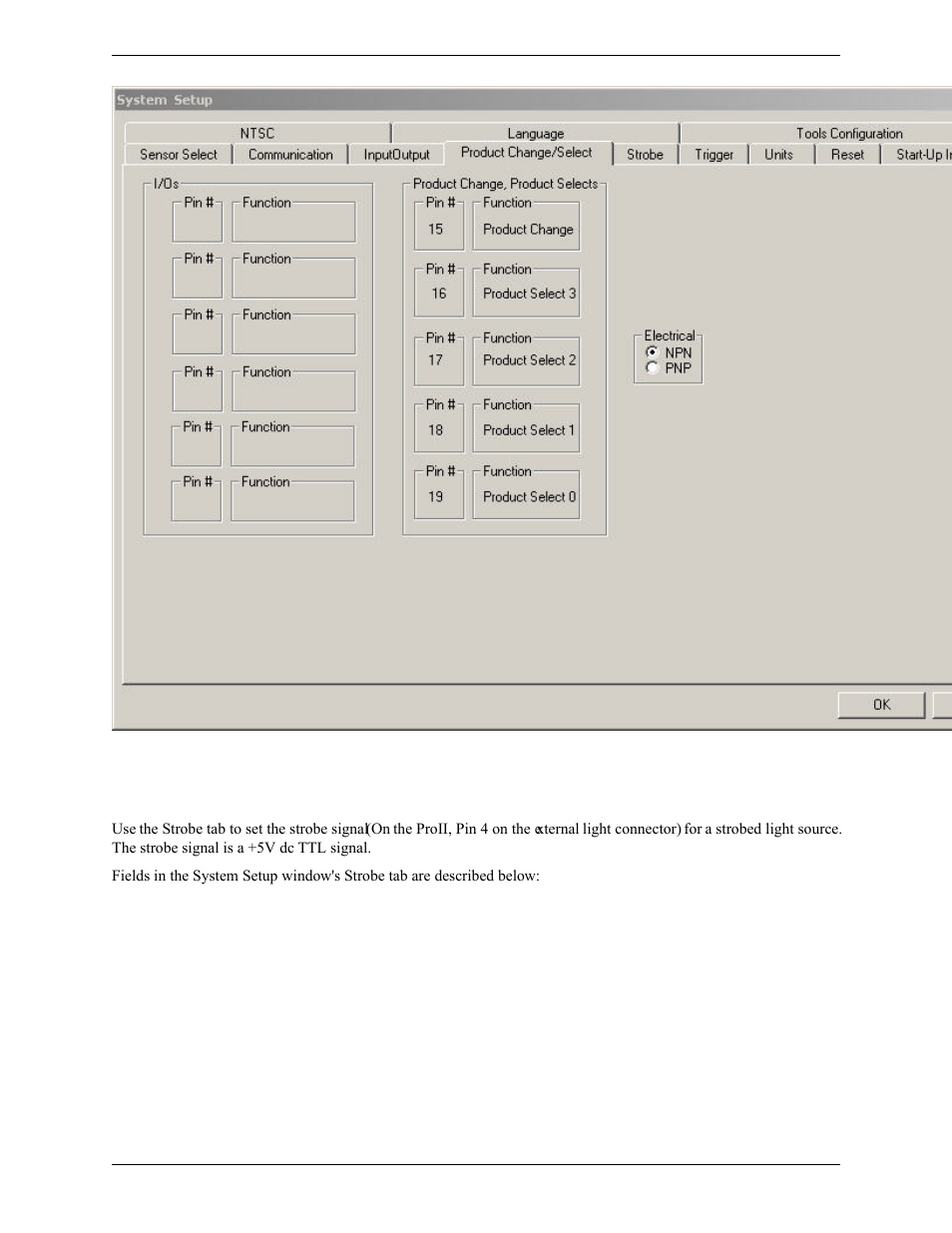 5 strobe tab | Banner PresencePLUS Pro COLOR—PROII Camera User Manual | Page 83 / 392