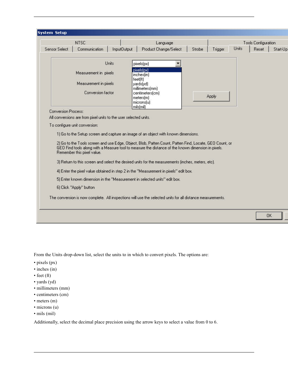 1 select conversion units | Banner PresencePLUS Pro COLOR—PROII Camera User Manual | Page 87 / 392