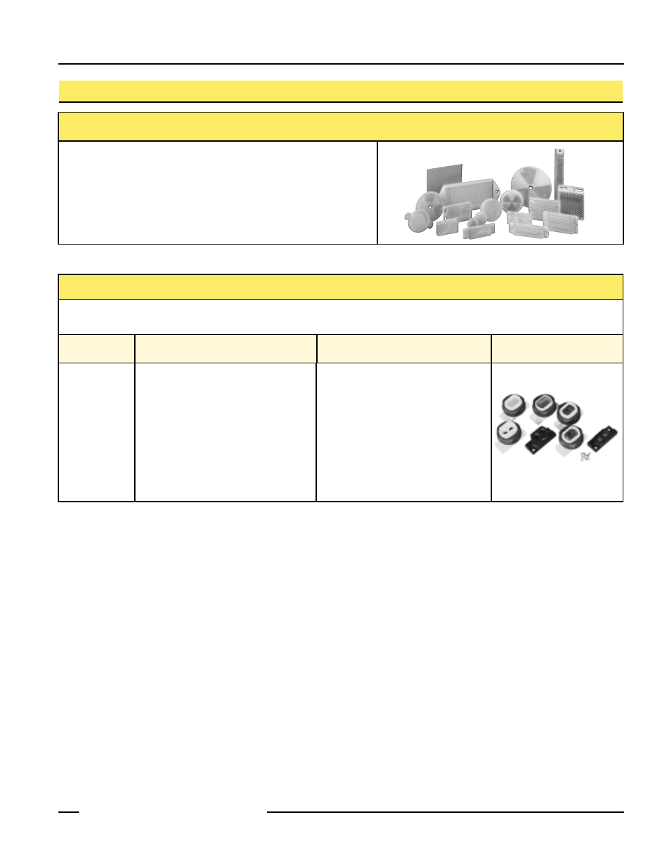 Accessories, Mini-beam universal voltage series, Accessories retroreflective targets | Replacement lens assemblies | Banner MINI-BEAM Series User Manual | Page 9 / 12