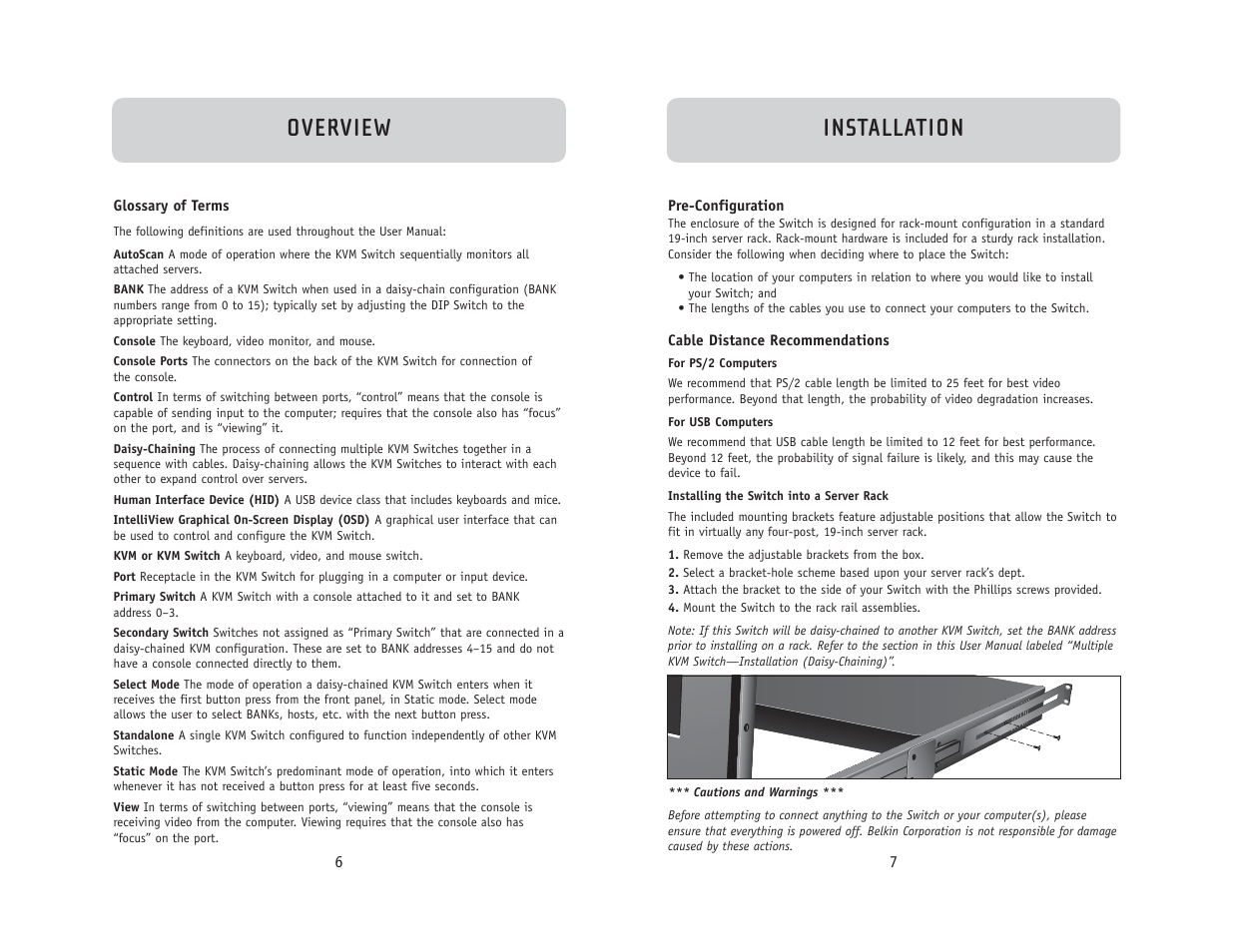 Installation overview | Belkin F1DC108B User Manual | Page 5 / 15