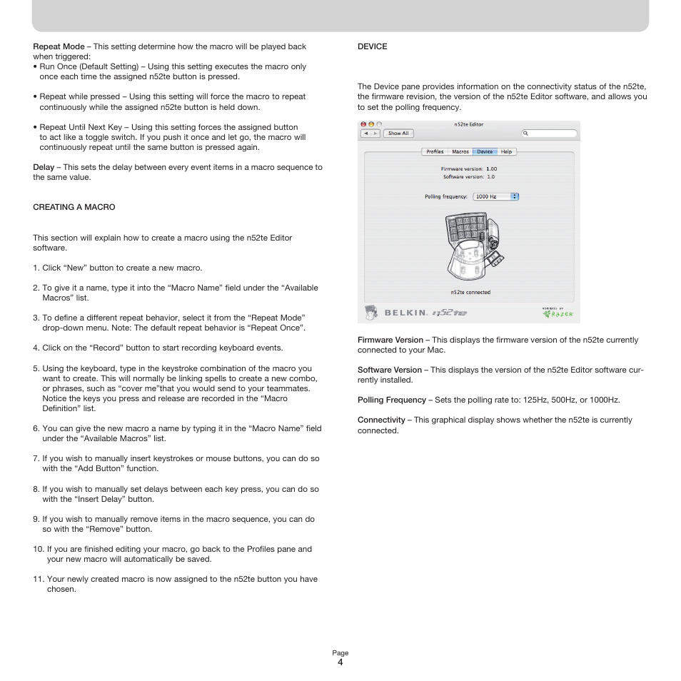Belkin n52TE Editor n52TE User Manual | Page 4 / 6