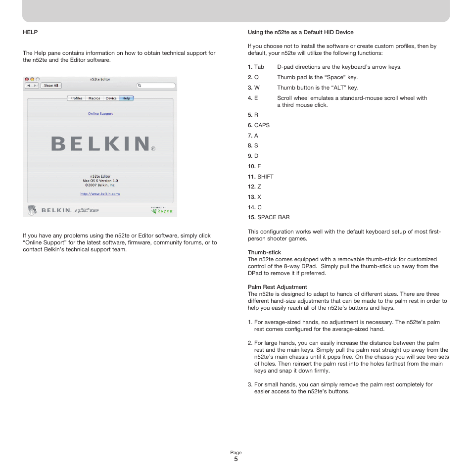 Belkin n52TE Editor n52TE User Manual | Page 5 / 6