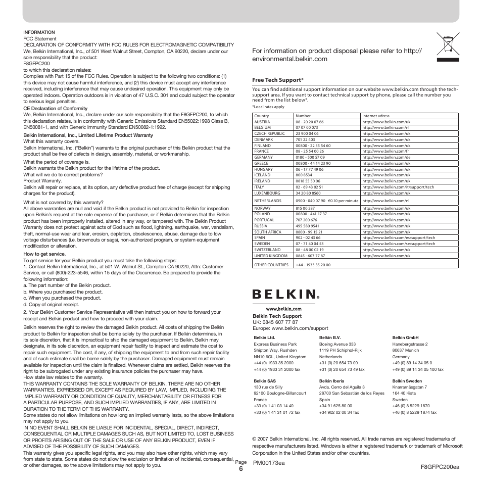 Belkin n52TE Editor n52TE User Manual | Page 6 / 6
