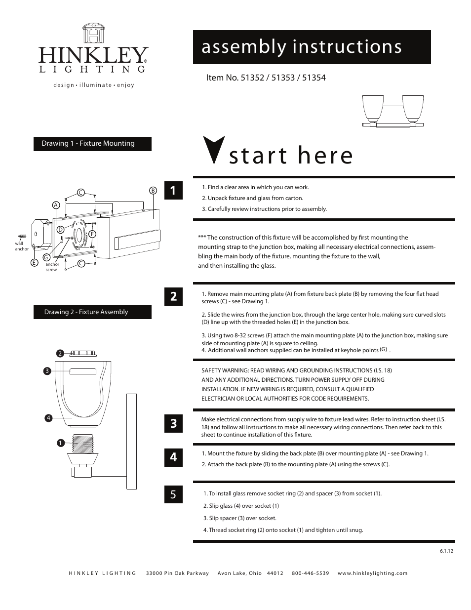 Hinkley Lighting JORDAN 51354 User Manual | 1 page