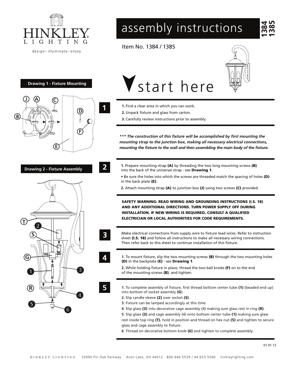 Hinkley Lighting CHESTERFIELD 1384 User Manual | 3 pages