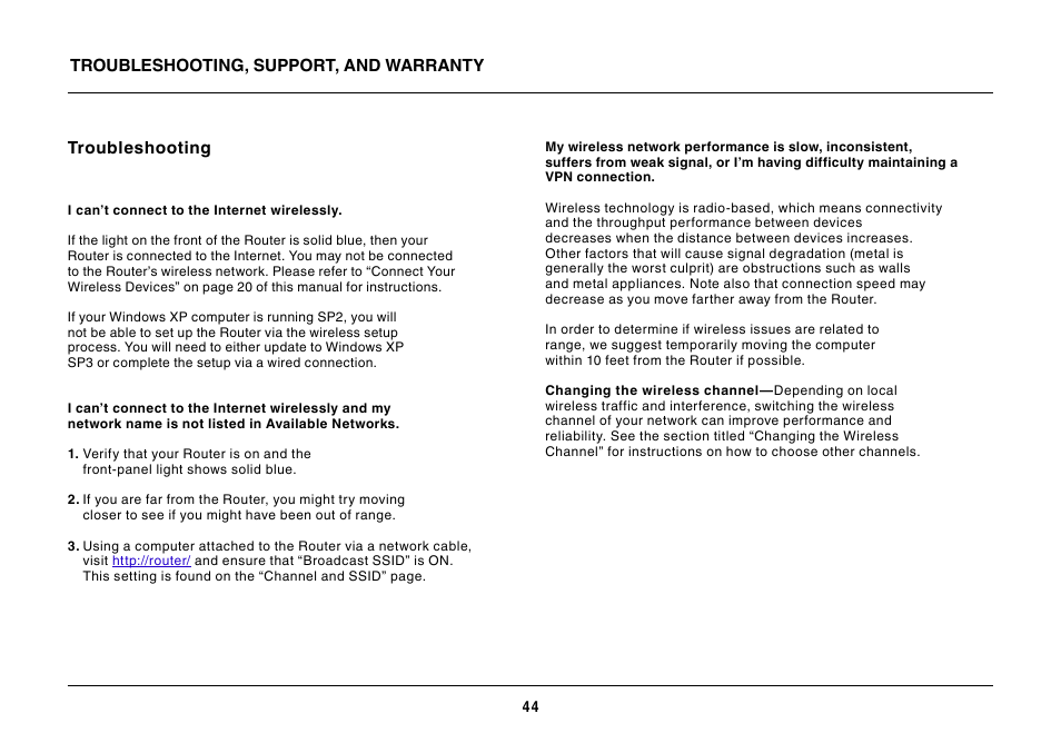 Belkin N600 DB User Manual | Page 46 / 59