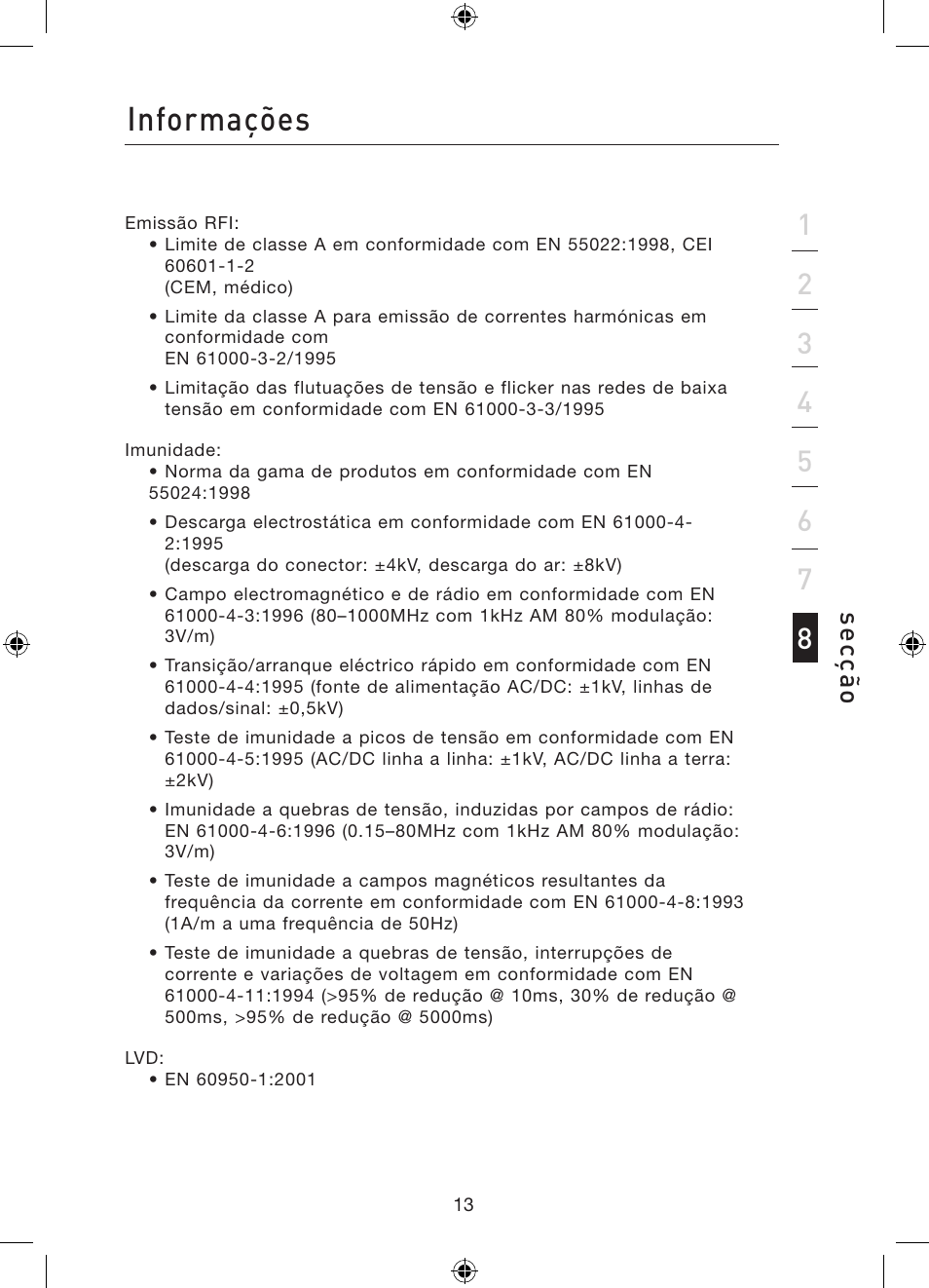 Informações, Se cз г o | Belkin Gibagbit Switch F5D5141uk16 User Manual | Page 129 / 266