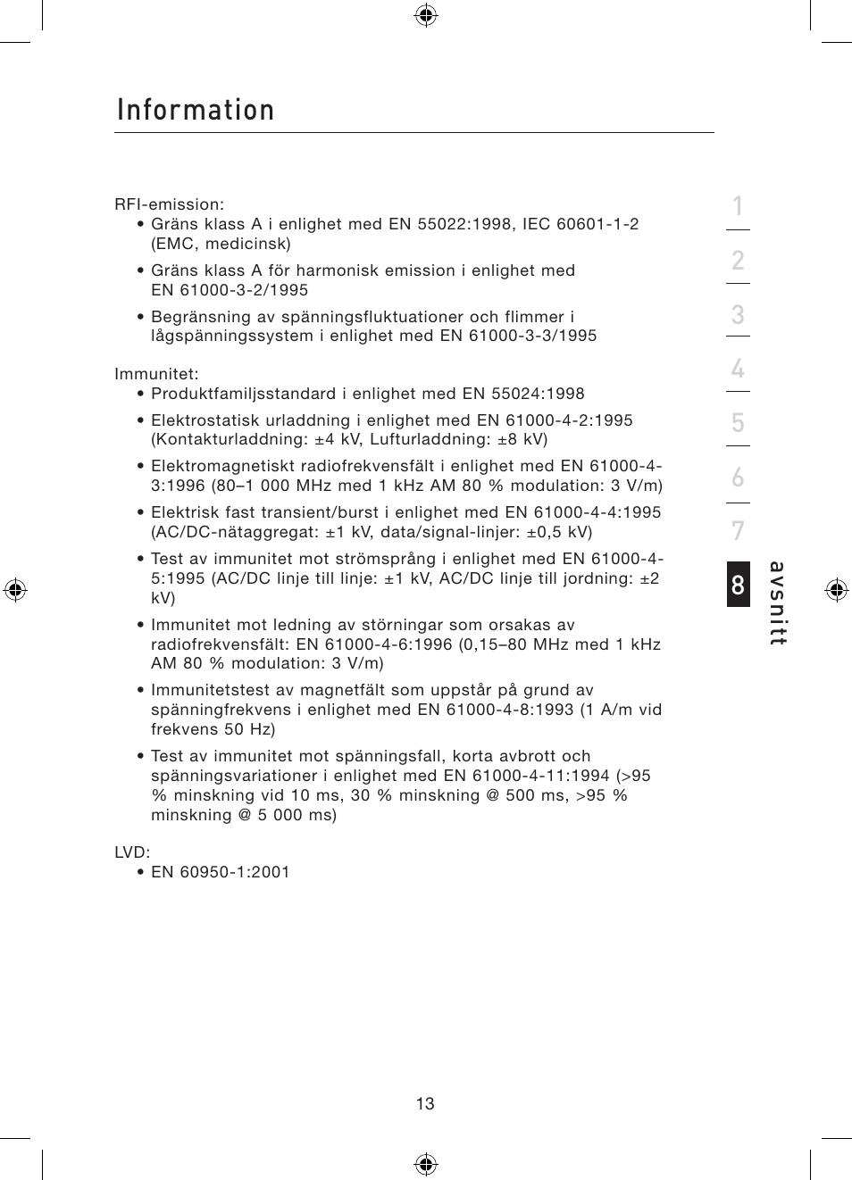 Information, Avs n itt | Belkin Gibagbit Switch F5D5141uk16 User Manual | Page 148 / 266