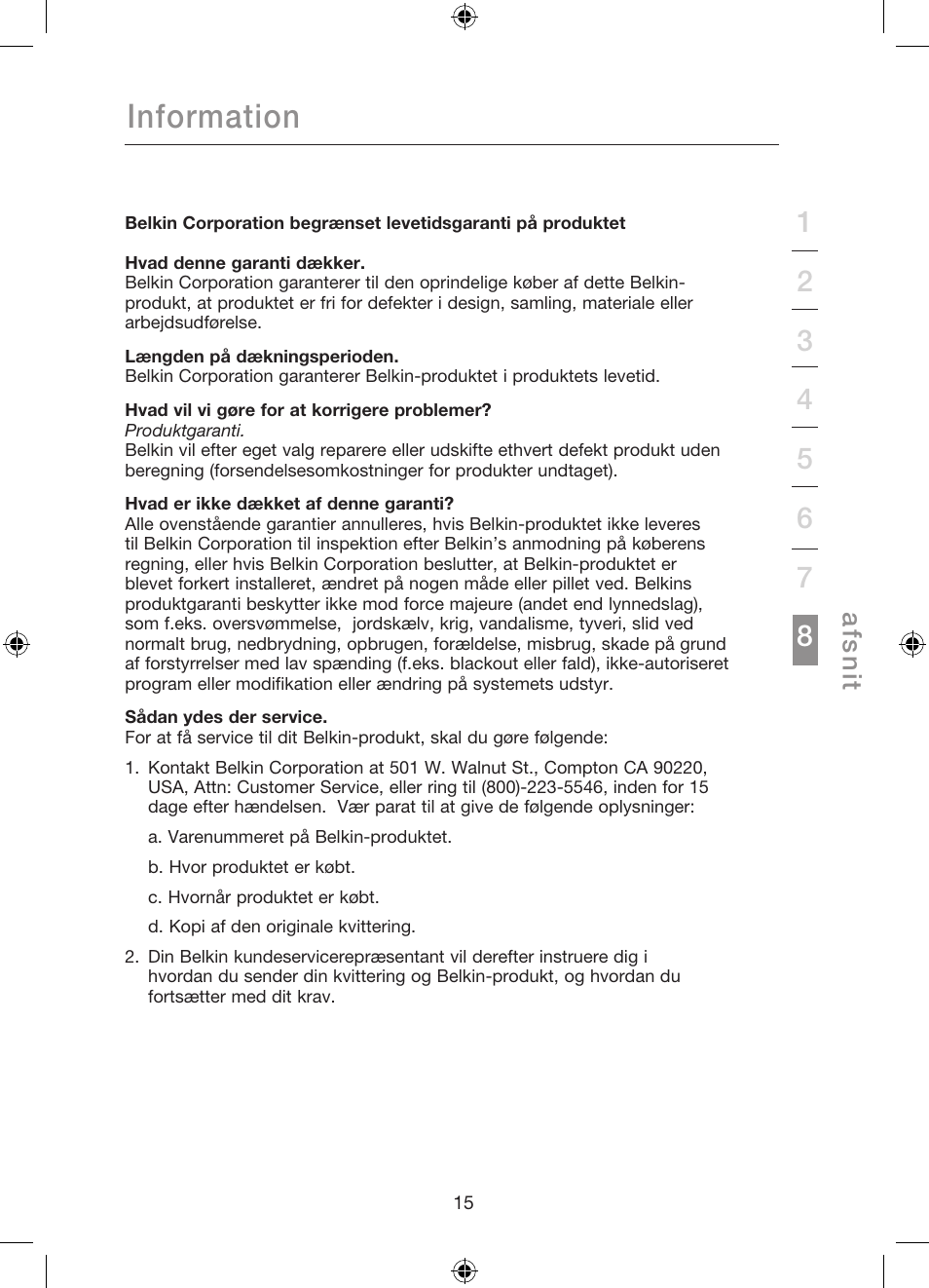 Information, Afs n it | Belkin Gibagbit Switch F5D5141uk16 User Manual | Page 188 / 266