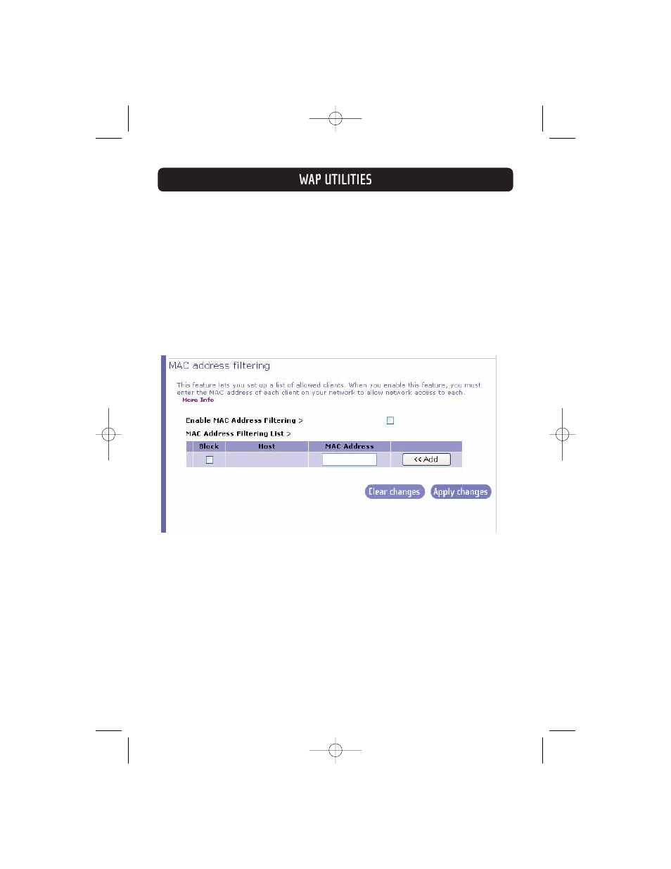 Wap utilities | Belkin F5D7130 User Manual | Page 23 / 36