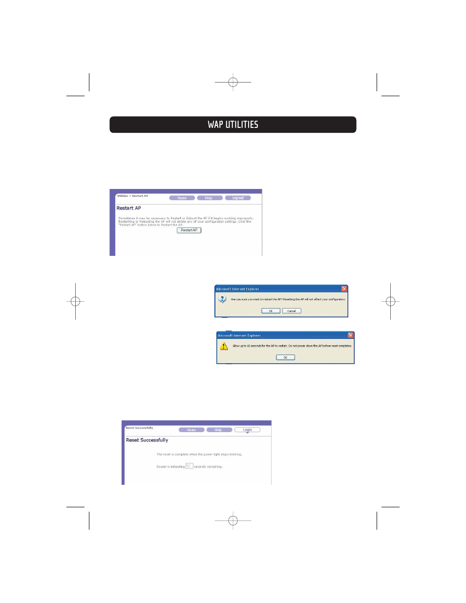 Wap utilities | Belkin F5D7130 User Manual | Page 24 / 36