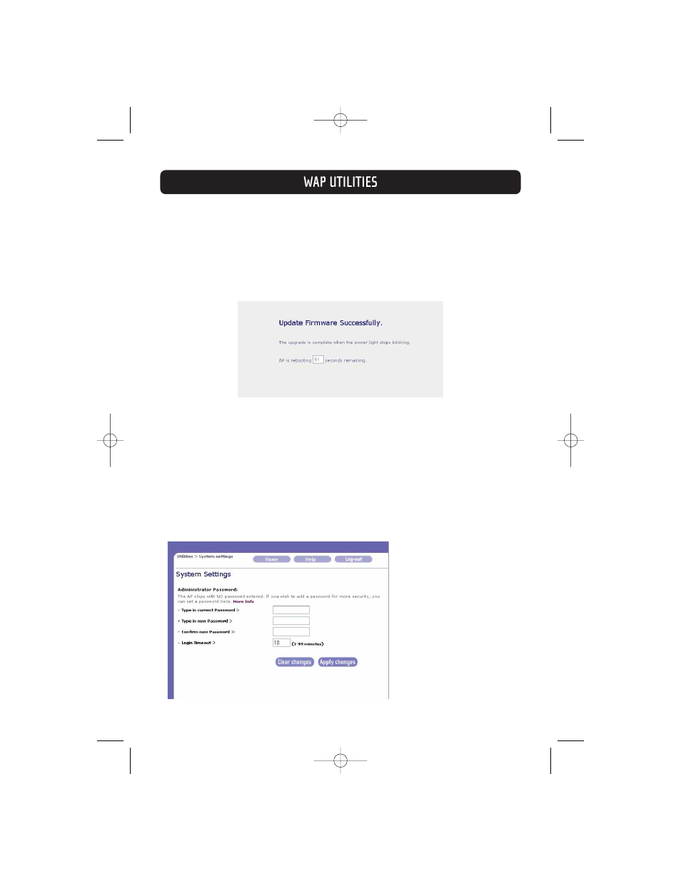 Wap utilities | Belkin F5D7130 User Manual | Page 32 / 36