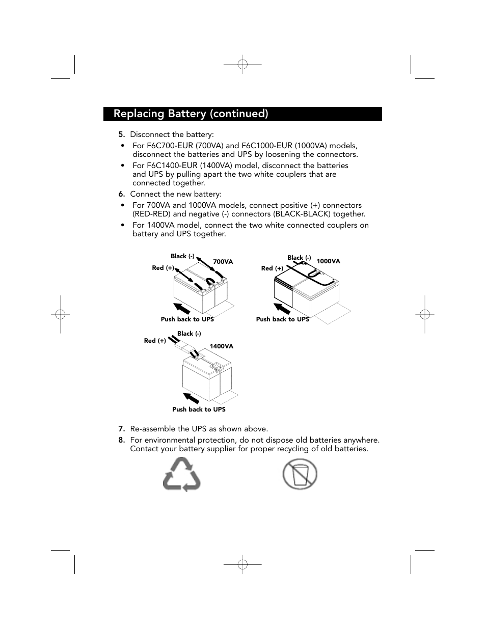 Replacing battery (continued) | Belkin F6C700-EUR User Manual | Page 22 / 92