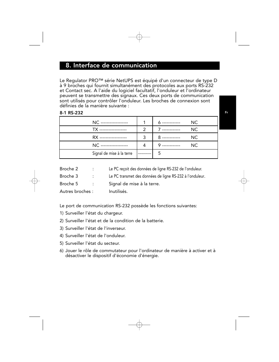 Interface de communication | Belkin F6C700-EUR User Manual | Page 55 / 92