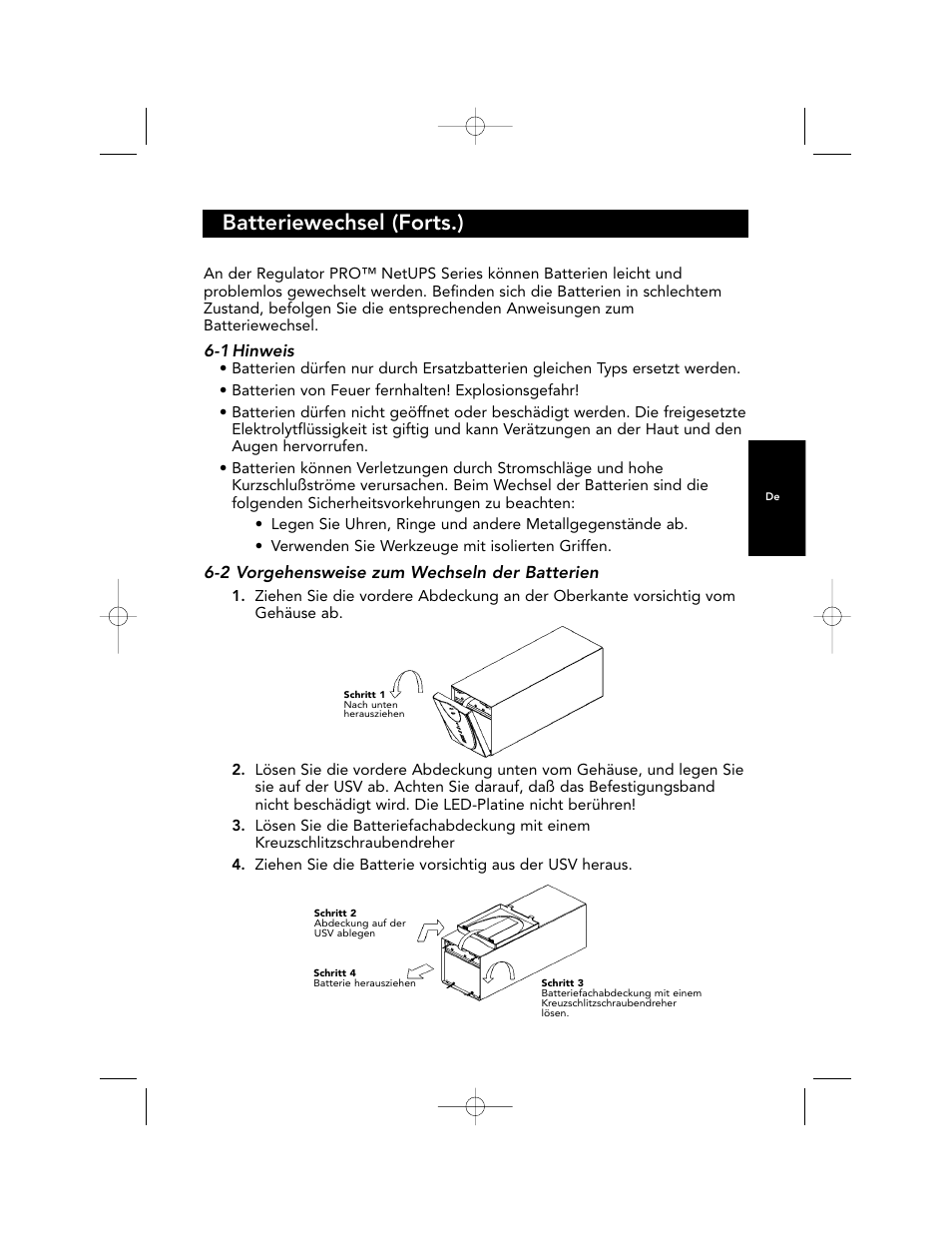 Batteriewechsel (forts.) | Belkin F6C700-EUR User Manual | Page 81 / 92