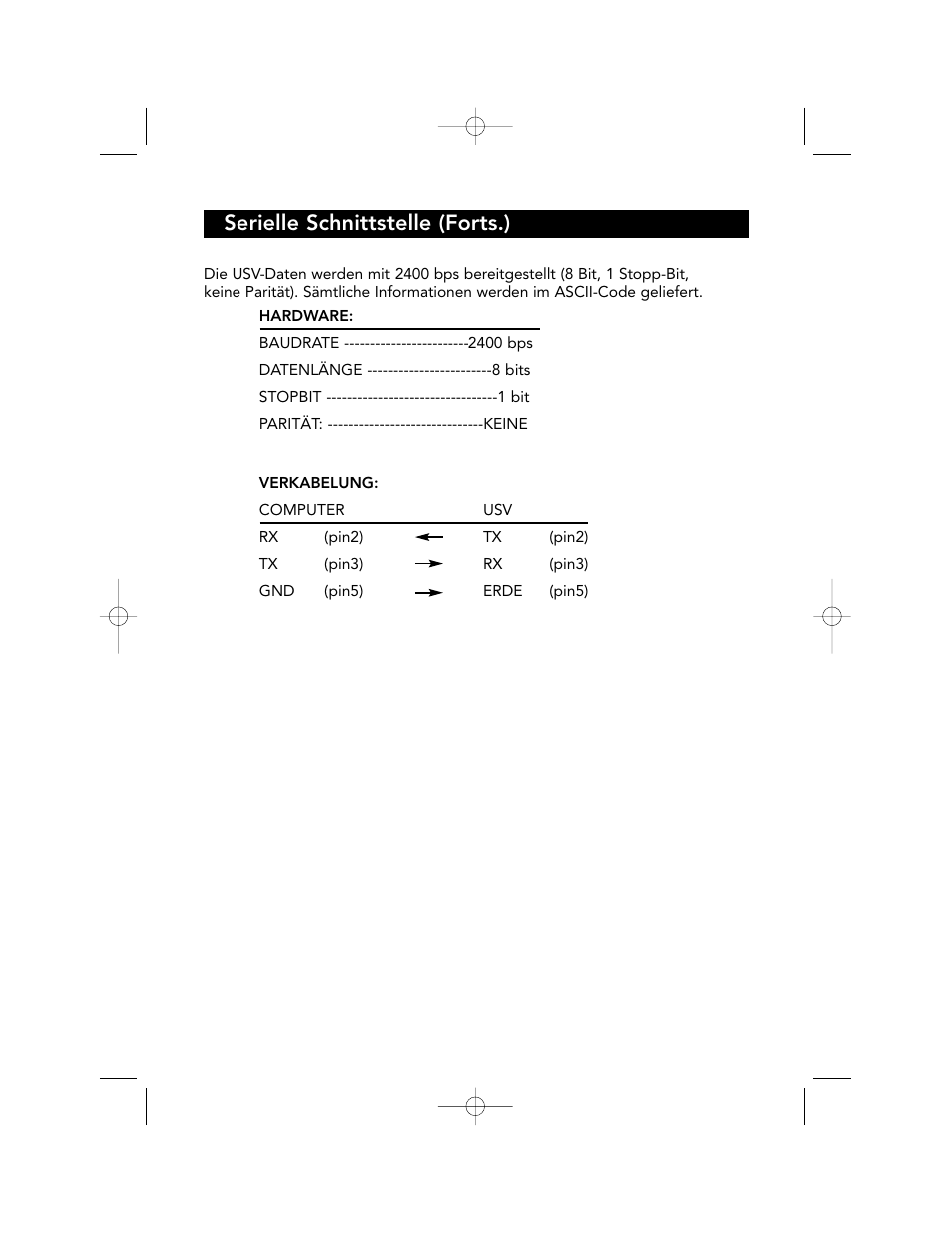 Serielle schnittstelle (forts.) | Belkin F6C700-EUR User Manual | Page 86 / 92