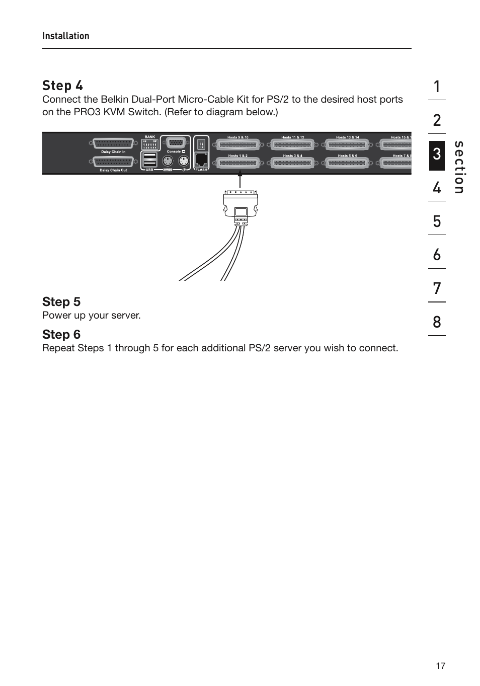 Se ct io n | Belkin F1DA108Z User Manual | Page 19 / 48