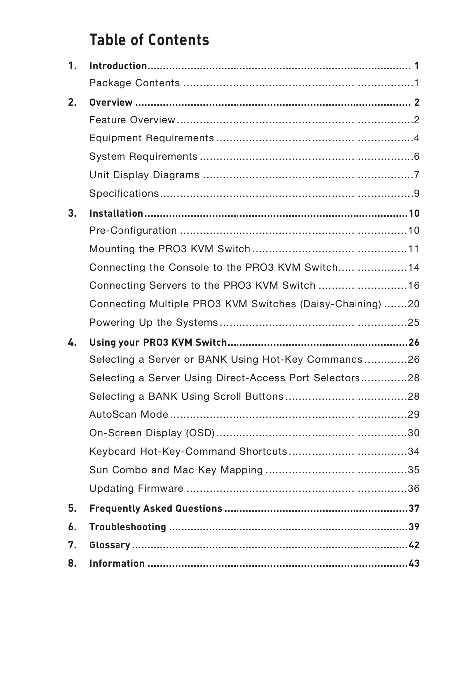 Belkin F1DA108Z User Manual | Page 2 / 48