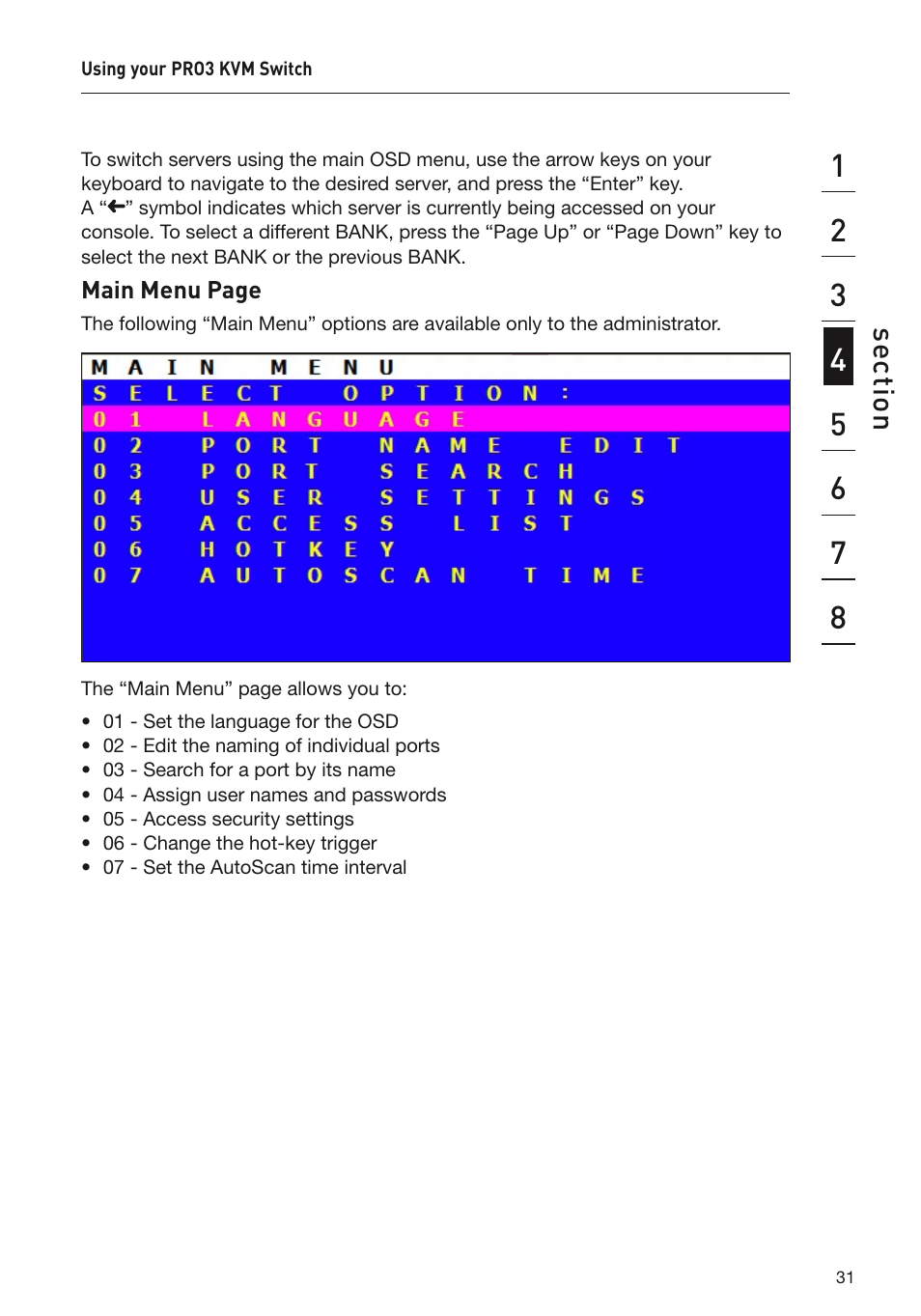 Belkin F1DA108Z User Manual | Page 33 / 48