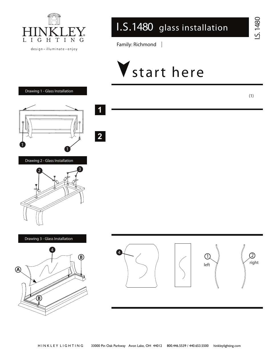 Hinkley Lighting RICHMOND 1485 User Manual | 4 pages