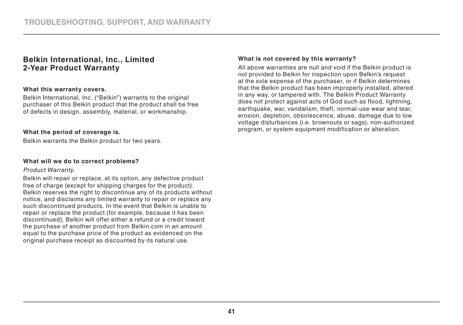 Belkin N300 User Manual | Page 43 / 50