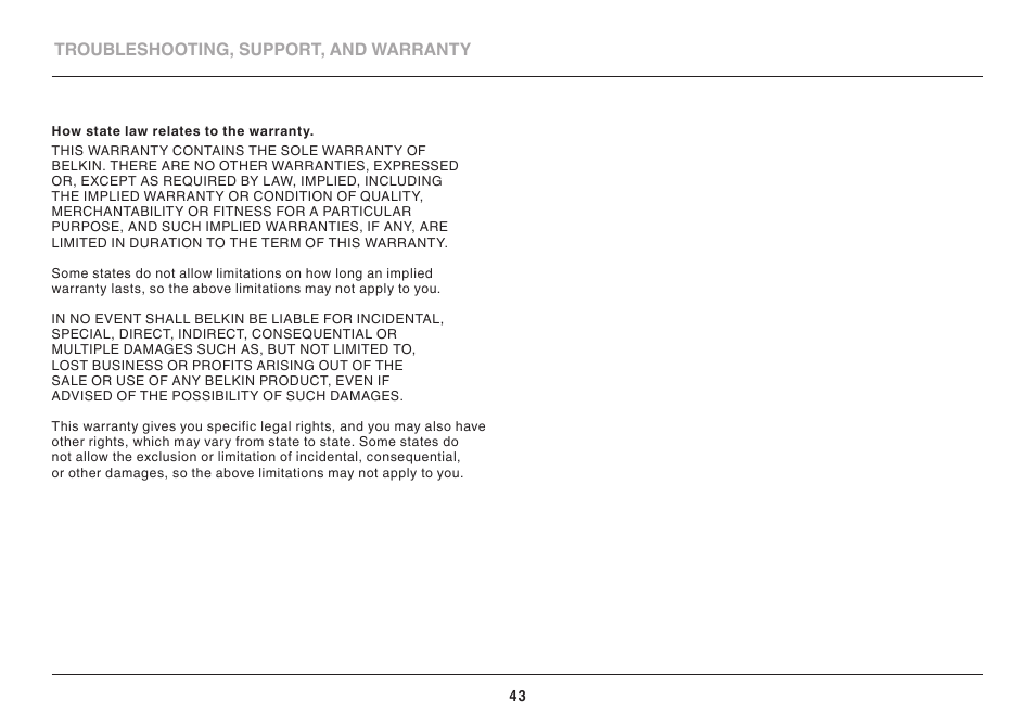 Belkin N300 User Manual | Page 45 / 50
