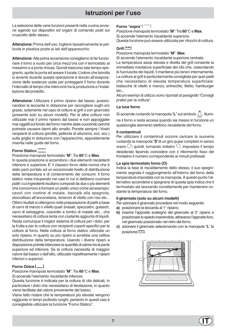 Istruzioni per l’uso | Indesit K6 C10/R User Manual | Page 8 / 48