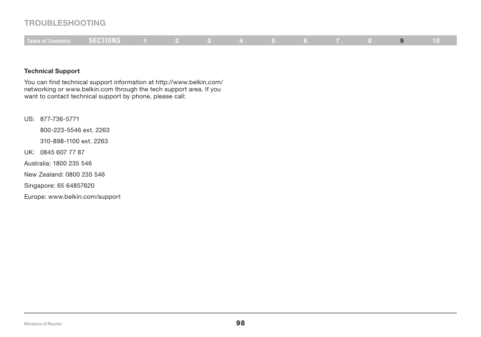 Belkin F5D7234-4 User Manual | Page 100 / 105