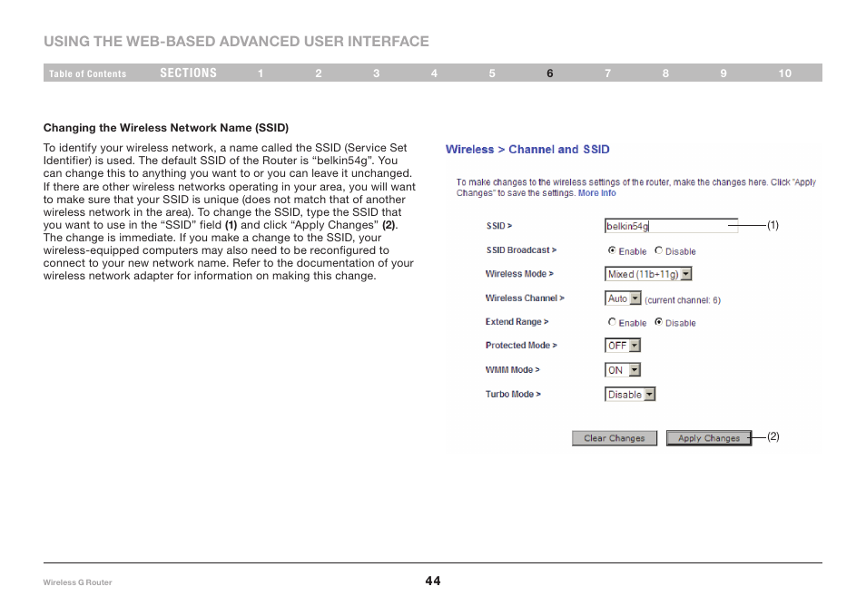 Belkin F5D7234-4 User Manual | Page 46 / 105