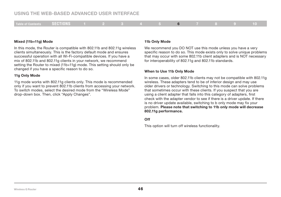 Belkin F5D7234-4 User Manual | Page 48 / 105