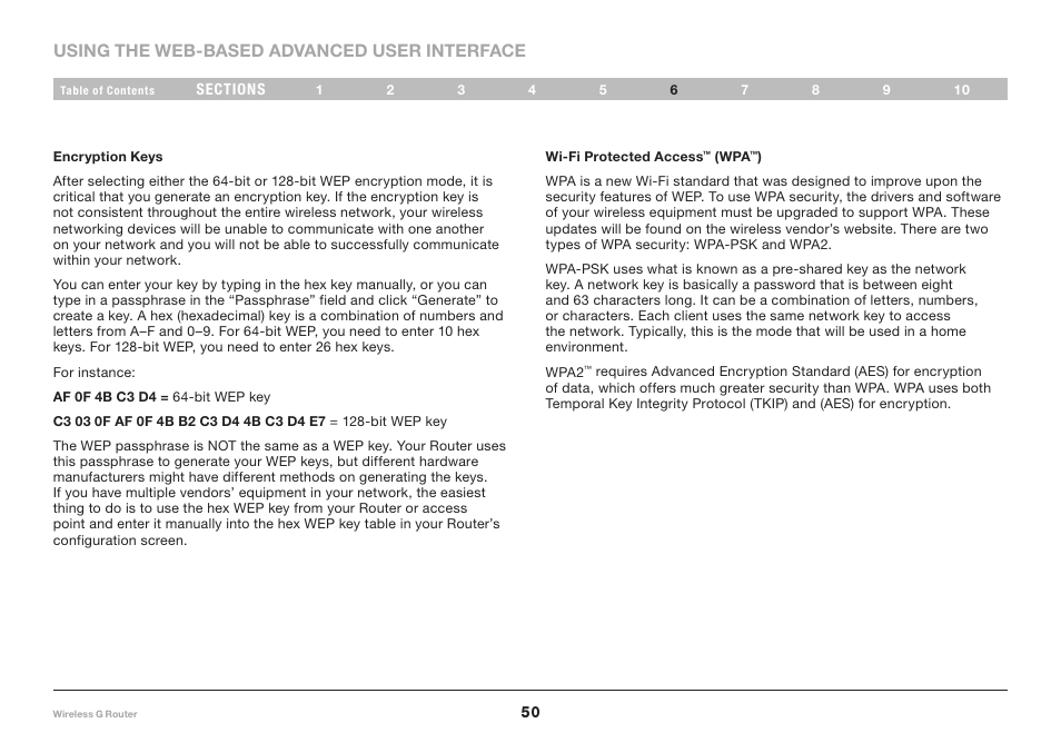 Belkin F5D7234-4 User Manual | Page 52 / 105