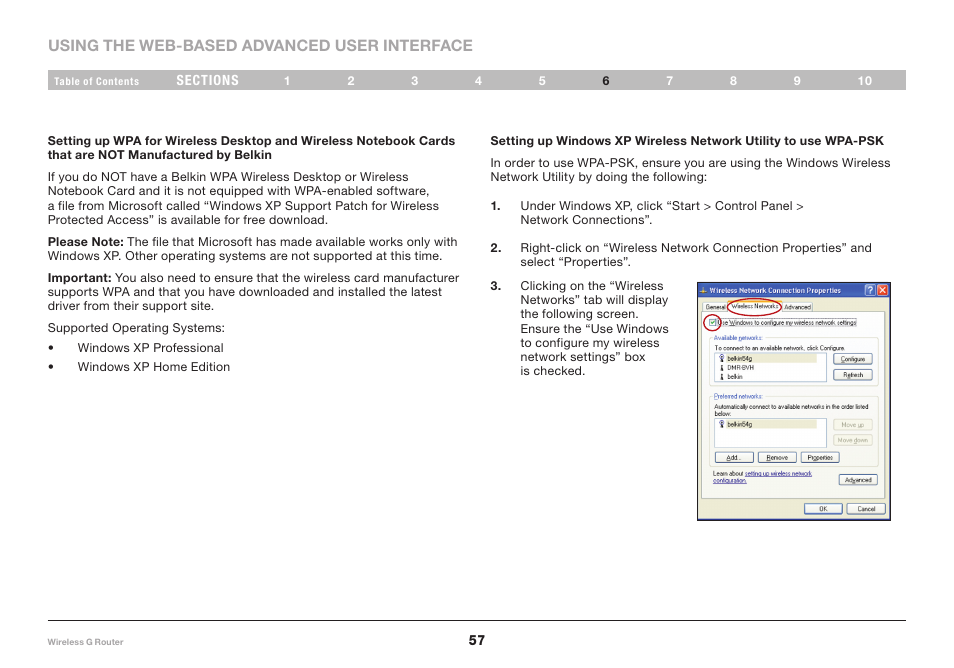 Belkin F5D7234-4 User Manual | Page 59 / 105