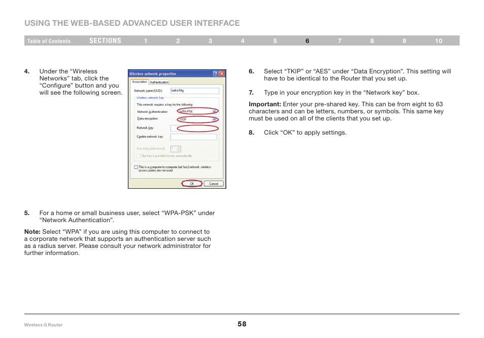 Belkin F5D7234-4 User Manual | Page 60 / 105