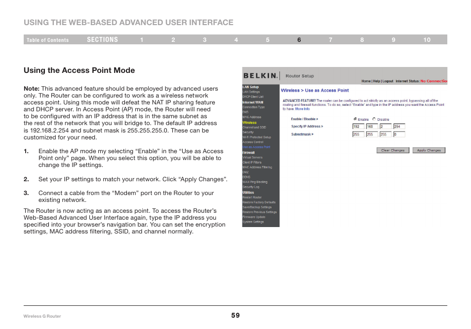Belkin F5D7234-4 User Manual | Page 61 / 105