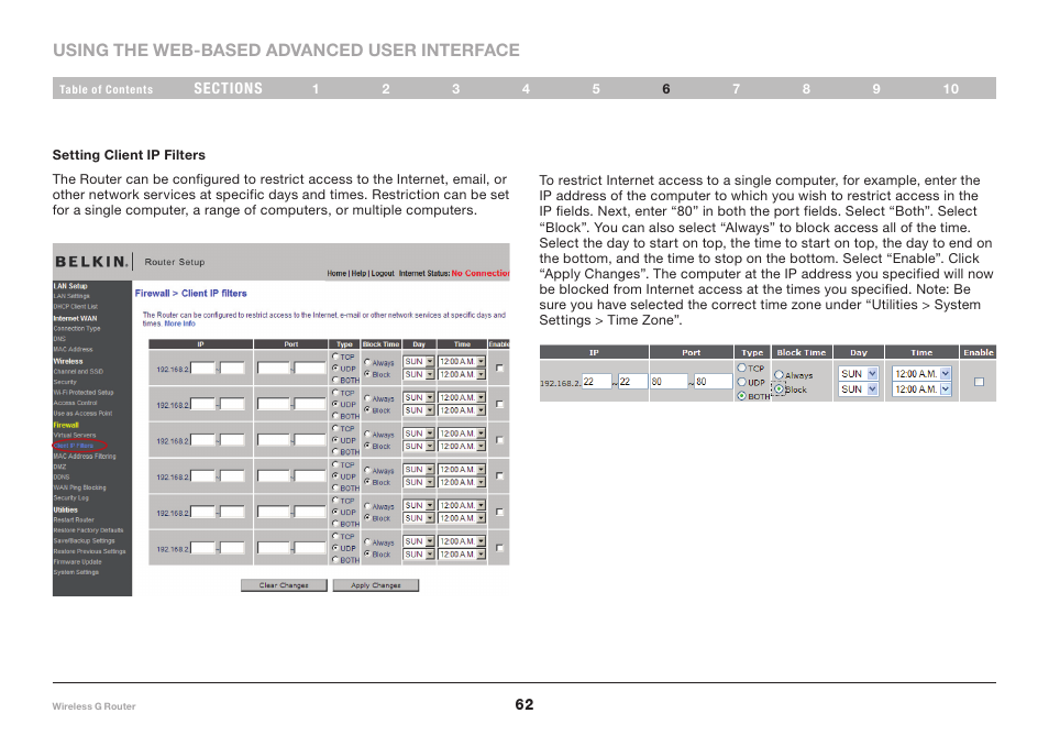 Belkin F5D7234-4 User Manual | Page 64 / 105