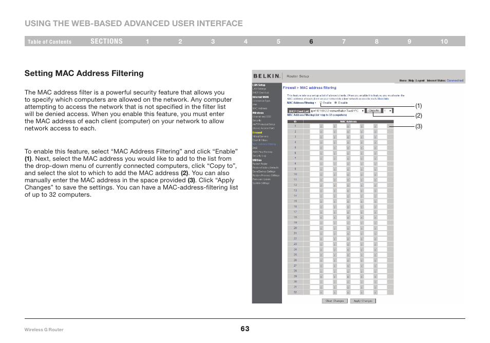 Belkin F5D7234-4 User Manual | Page 65 / 105