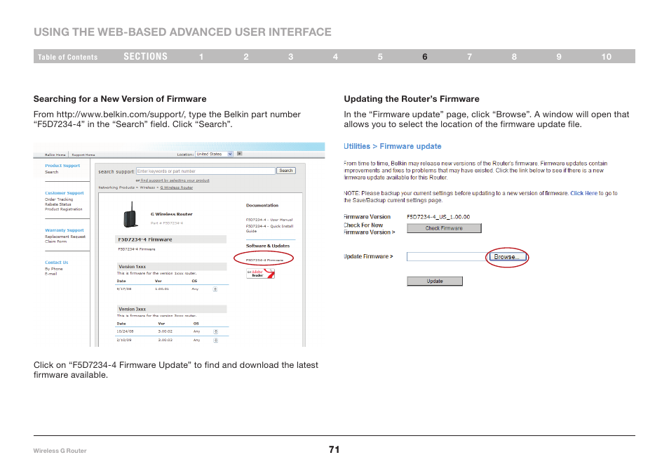 Belkin F5D7234-4 User Manual | Page 73 / 105