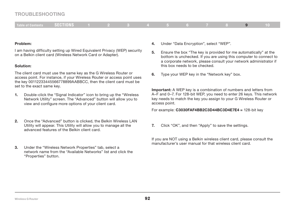 Belkin F5D7234-4 User Manual | Page 94 / 105