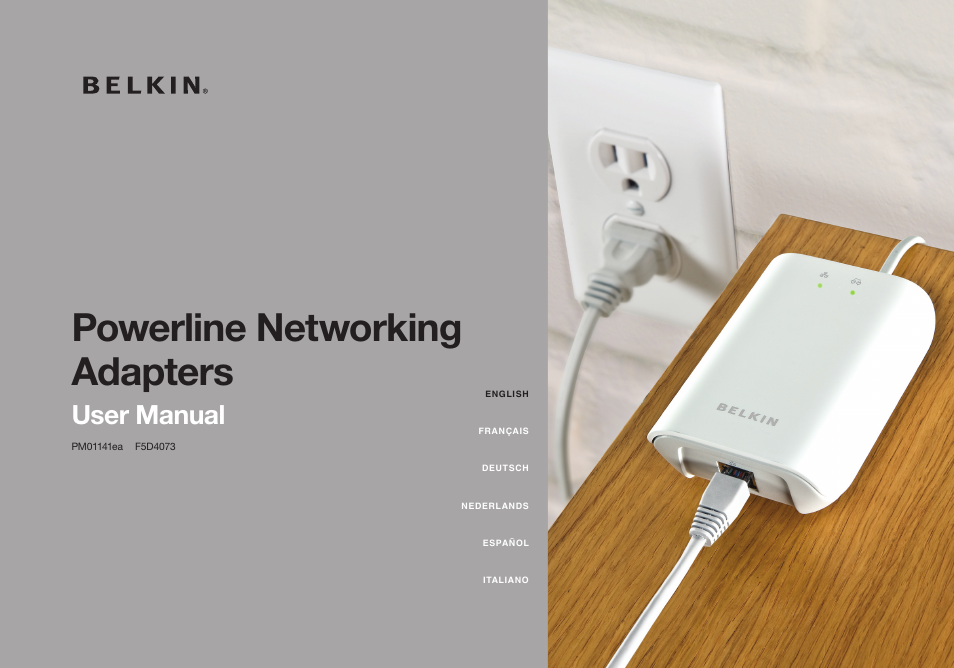 Belkin POWERLINE NETWORKING ADAPTERS PM01141ea User Manual | 18 pages